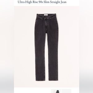 Abercrombie jeans - the 90 slim straight ultra high-rise
